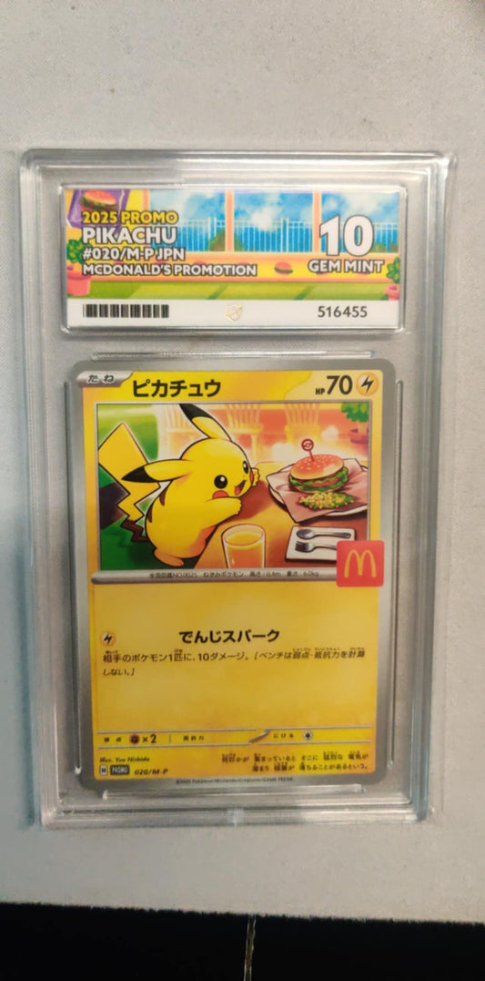 McDonalds Pikachu 20 M-P Japanese ACE-10