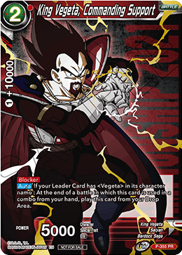 King Vegeta, Commanding Support (P-355) [Tournament Promotion Cards]
