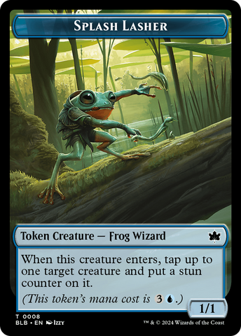 Rat // Splash Lasher Double-Sided Token [Bloomburrow Tokens]