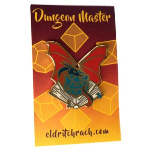 Pin Badge - Dungeon Master Dragon by Eldritch Rach