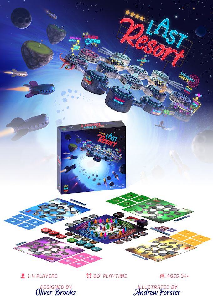 Last Resort Boardgame Kickstarter Bundle (Includes: Chips, Tourist Bay and Sleeves)