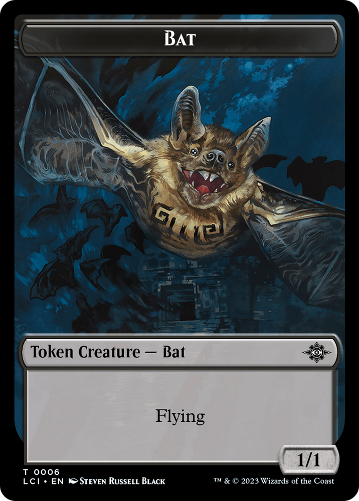 Treasure (0018) // Bat Double-Sided Token [The Lost Caverns of Ixalan Tokens]