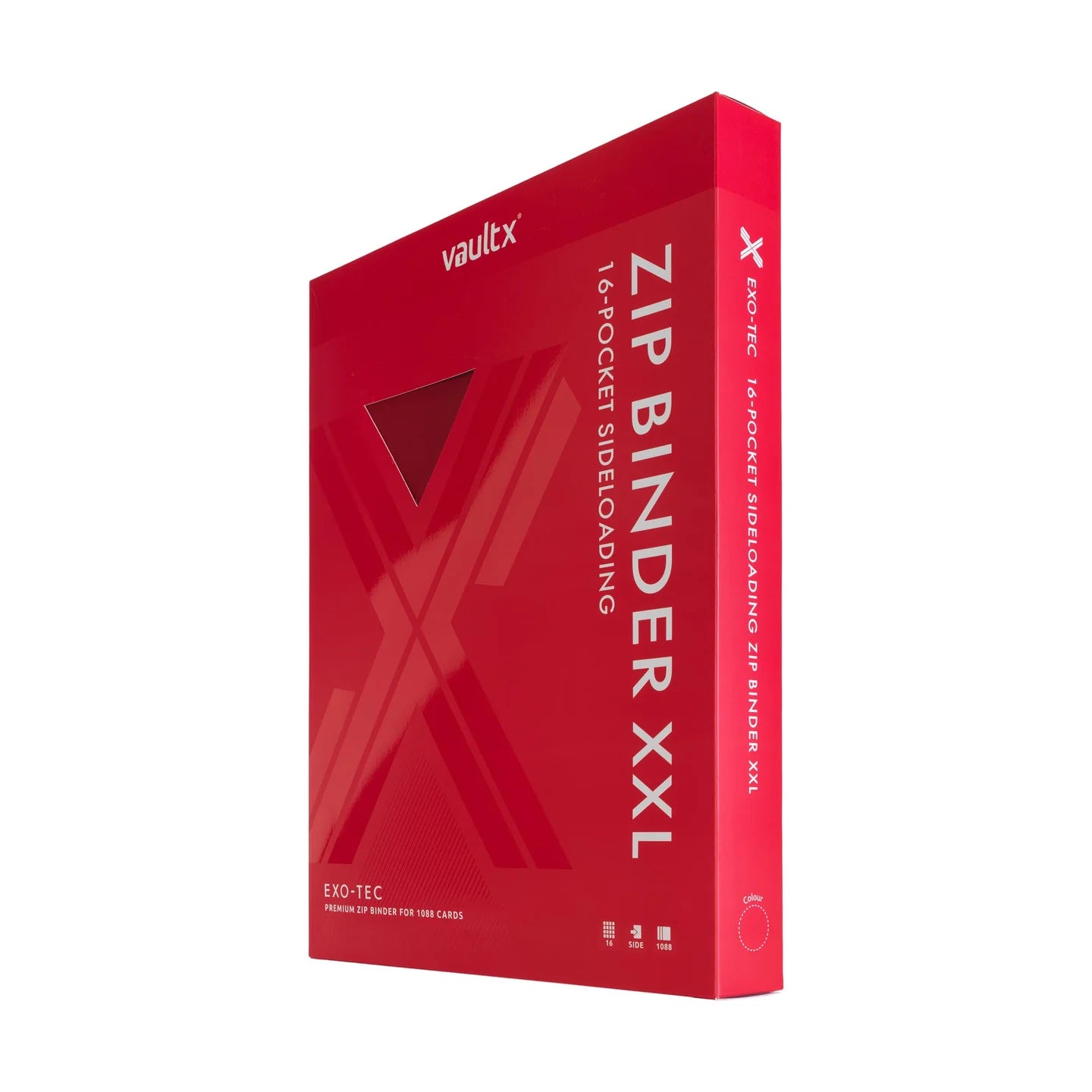 Vault X 16-Pocket eXo-Tec® Zip Binder XXL Fire Red