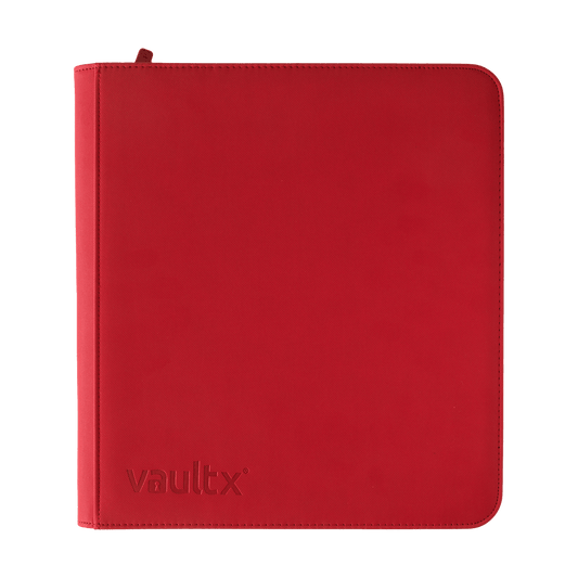 Vault X 12-Pocket Exo-Tec® Zip Binder XL Fire Red