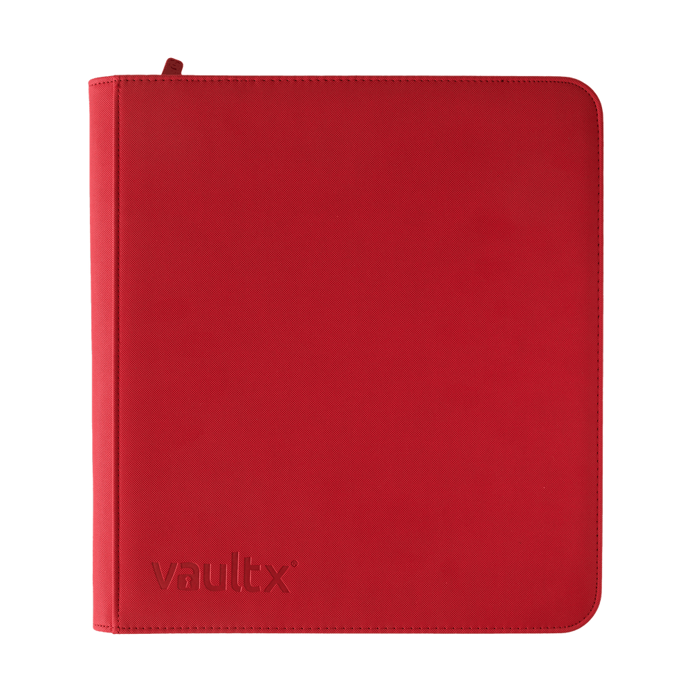 Vault X 12-Pocket Exo-Tec® Zip Binder XL Fire Red