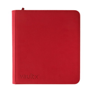 Vault X 12-Pocket Exo-Tec® Zip Binder XL Fire Red