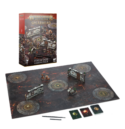 AGE OF SIGMAR: FIRE & JADE GAMING PACK (EL)