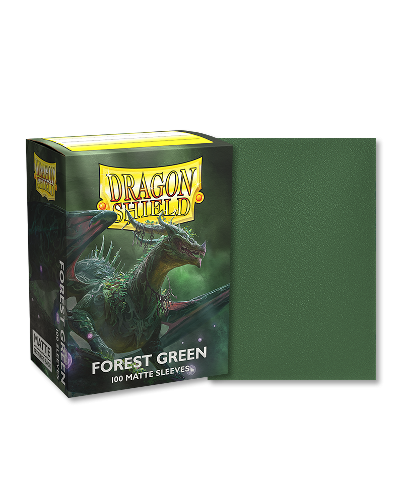 Dragon Shield Matte Forest Green Standard Sleeves (100)