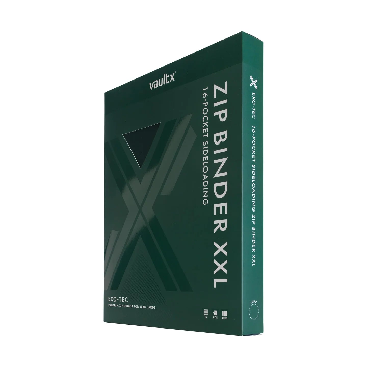 Vault X 16-Pocket eXo-Tec® Zip Binder XXL Forest Green