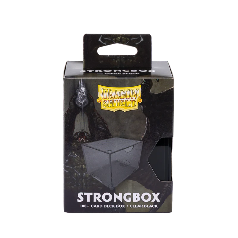 Dragon Shield Strongbox 100+ Card Deck Box - Clear Black