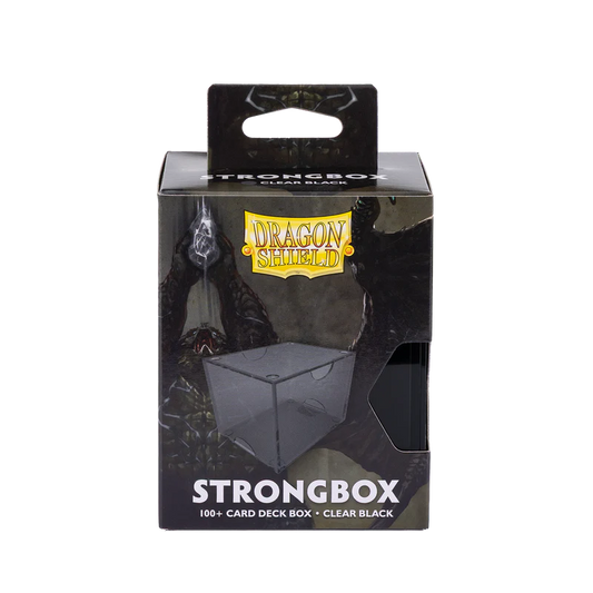 Dragon Shield Strongbox 100+ Card Deck Box - Clear Black