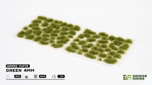 Green 4mm Wild Tufts - Gamers Grass
