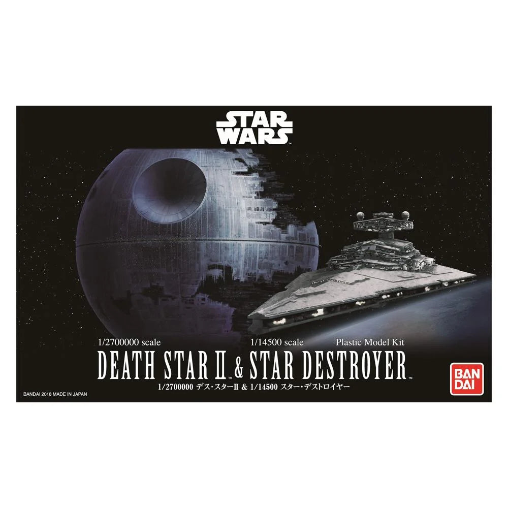 Star Wars Bandai Model Kit Death Star II & Imperial Star Destroyer