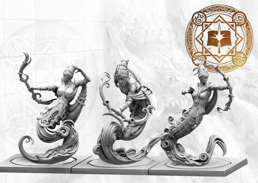 Sorcerer Kings: Windborn Djinn with Bows - Conquest