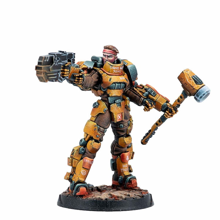 Diggers, Armed Prospectors (Chain Rifle) - Infinity Corvus Belli