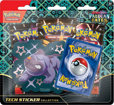 Pokemon TCG: Scarlet & Violet 4.5 Paldean Fates Tech Sticker Box - Maschiff