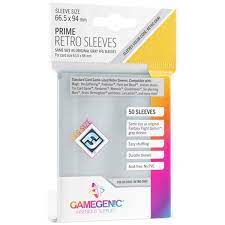 UNIT Gamegenic Prime Retro Card Sleeves: Clear (50ct)