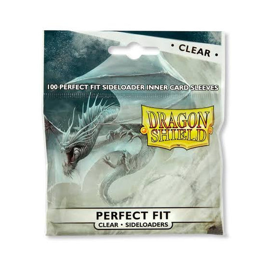 Dragon Shield Standard Perfect Fit Sleeves - Clear Sideloaders (100 Sleeves)