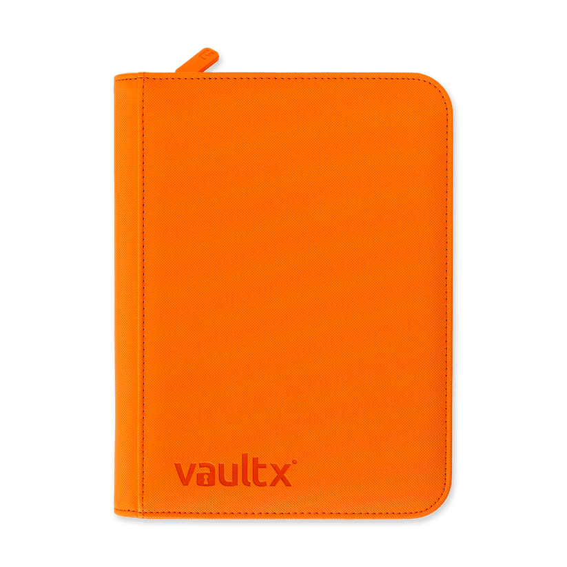 Vault X 4-Pocket Exo-Tec Zip Binder Just Orange