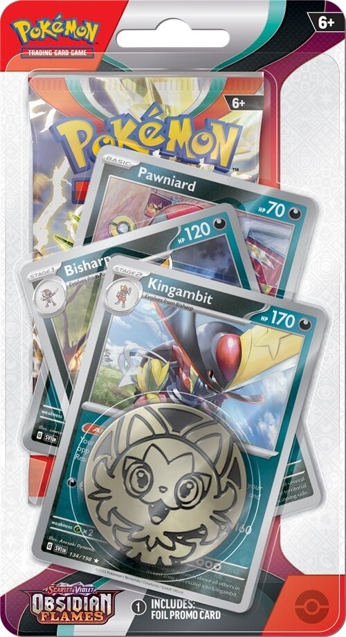 Pokémon TCG: Scarlet & Violet 3 - Obsidian Flames Premium Checklane Blister Kingambit