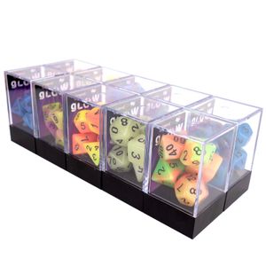 Legend Dice - Boxed Display - Random Poly Dice Sets - x10 Glow