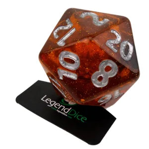 Poly Dice - D20 55mm - Galaxy Dark Orange