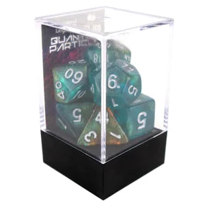 Poly Dice Set - Particle UV Glow - Neverland, Boxed