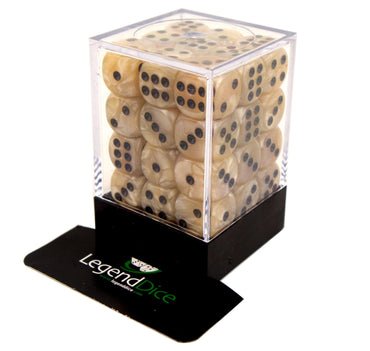 Legend Dice - Spot Dice Cube - 36x 12mm - Pearl Pale Pink