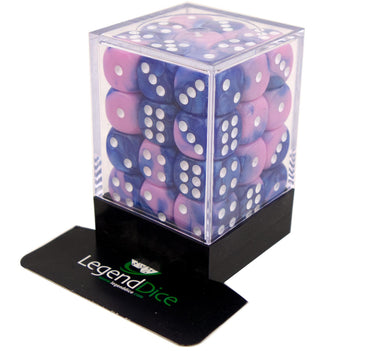 Legend Dice - Spot Dice Cube - 36x 12mm - Pink and Blue