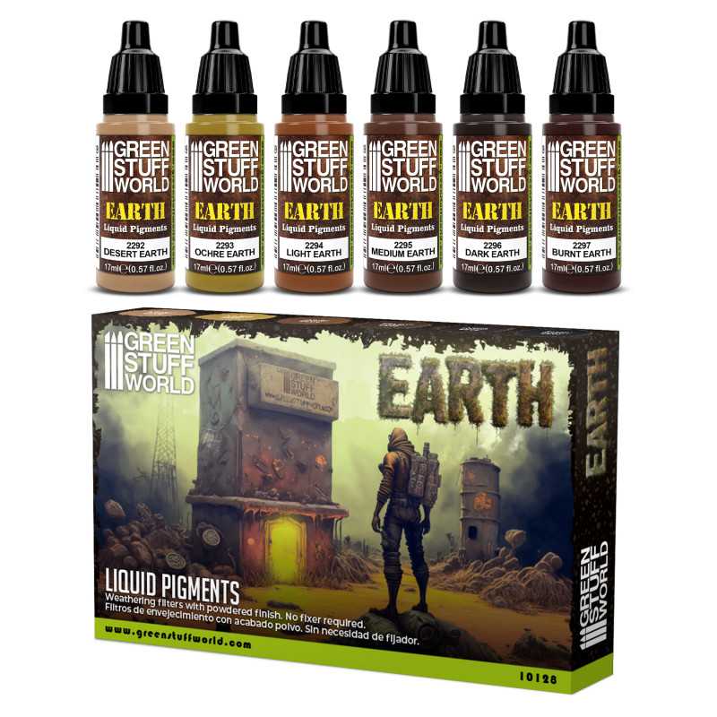 Green Stuff World:  Liquid Pigments Set - Earth