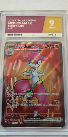 Pokemon - ACE 9 Ace Grading - Medicham EX (161/142) Stellar Crown - English