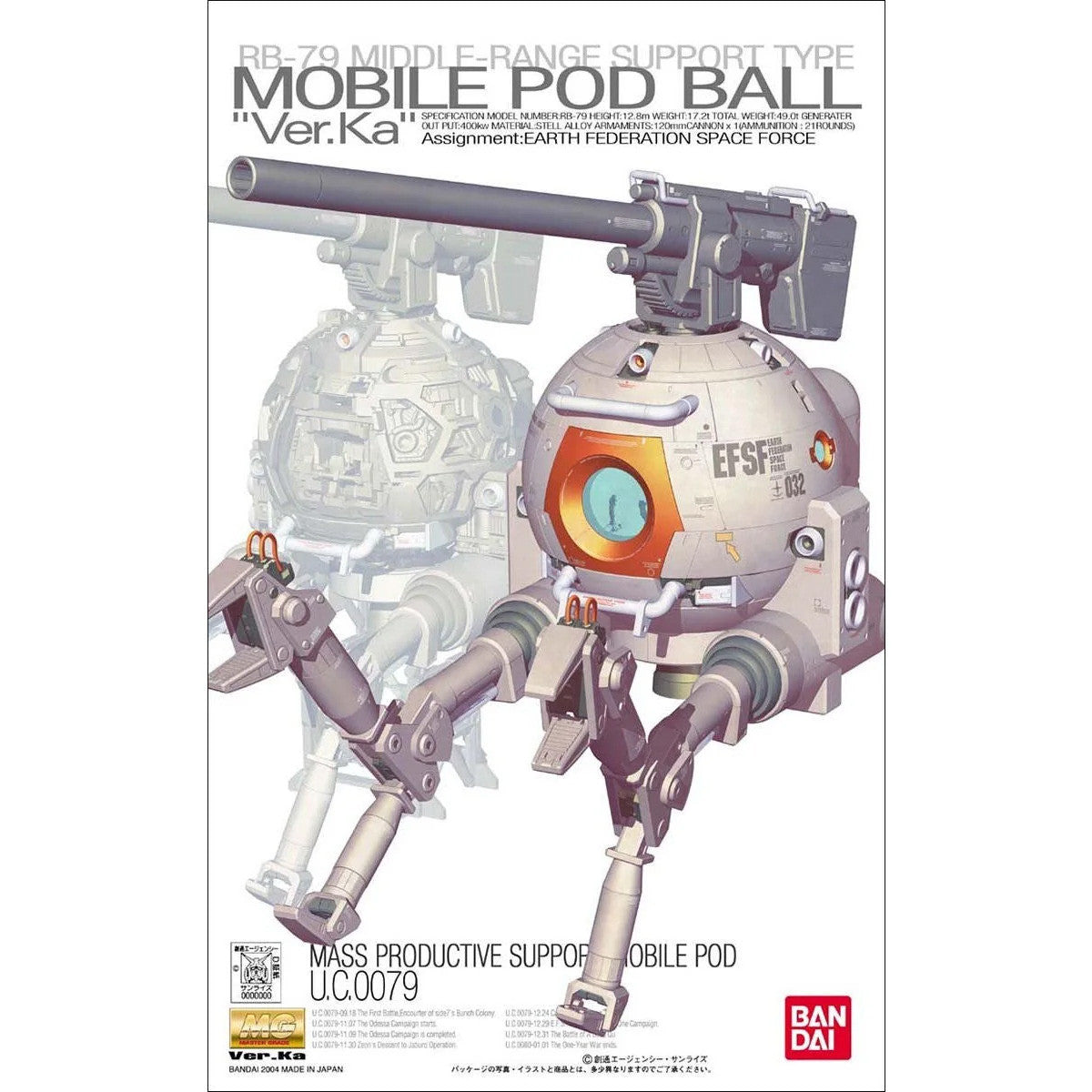Bandai Spirits - MG 1/100 Ball Version Ka