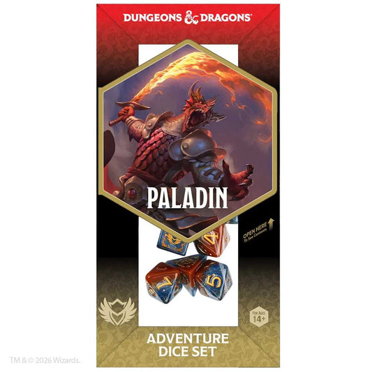 Dungeons & Dragons Adventure Dice Set - Paladin (Orange, Blue) - Sirius Dice