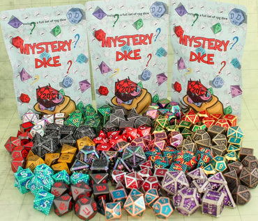 Mystery Dice Blind Bag - Mystery Polyhedral Dice Set - Mystery Dice Goblin