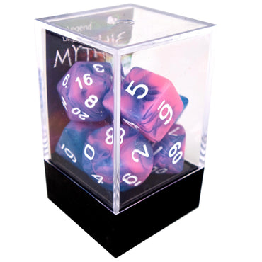 Legend Dice - Boxed Display - Poly Dice Set - Mythic - Miami Vice