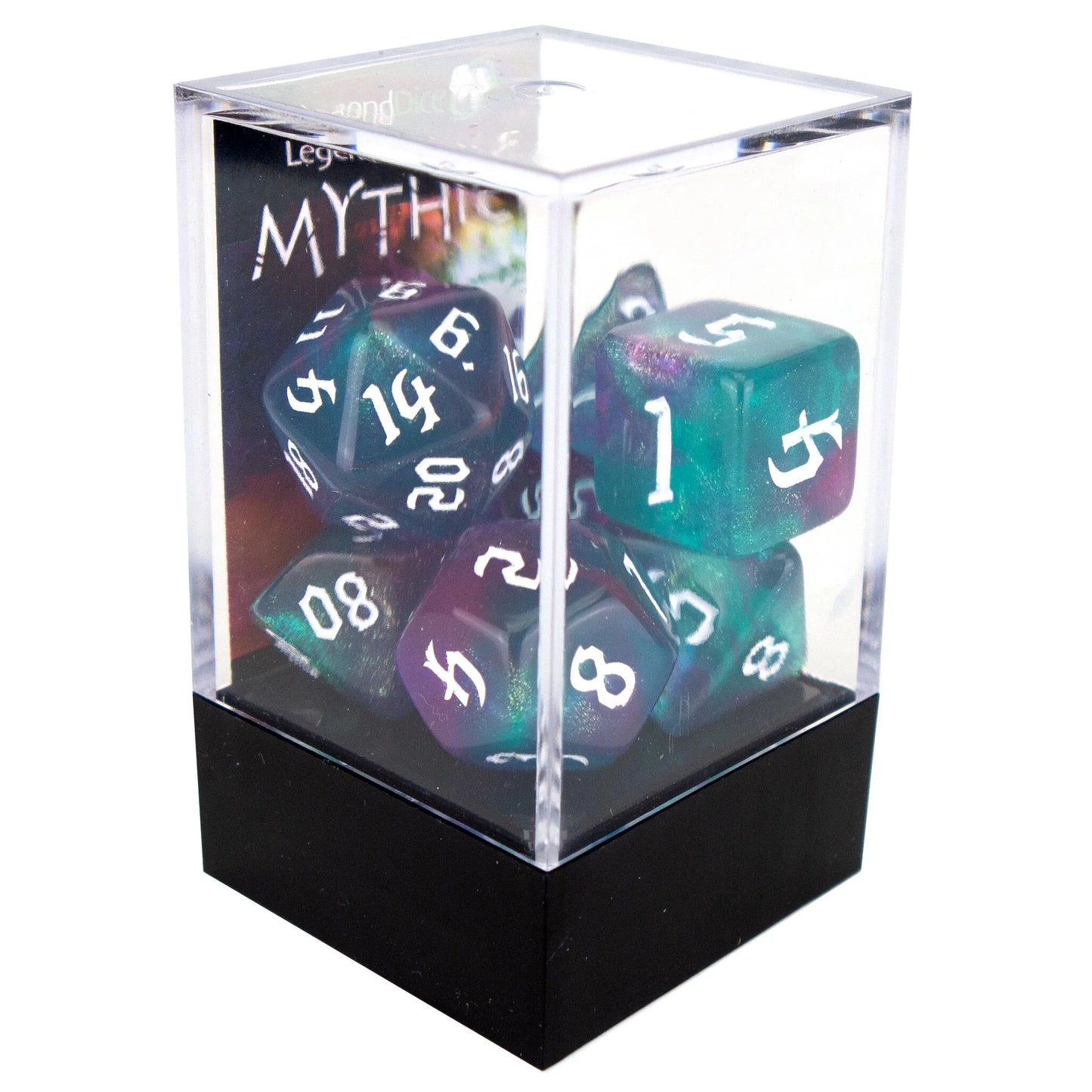Legend Dice - Boxed Display - Poly Dice Set - Mythic - Magic Wand