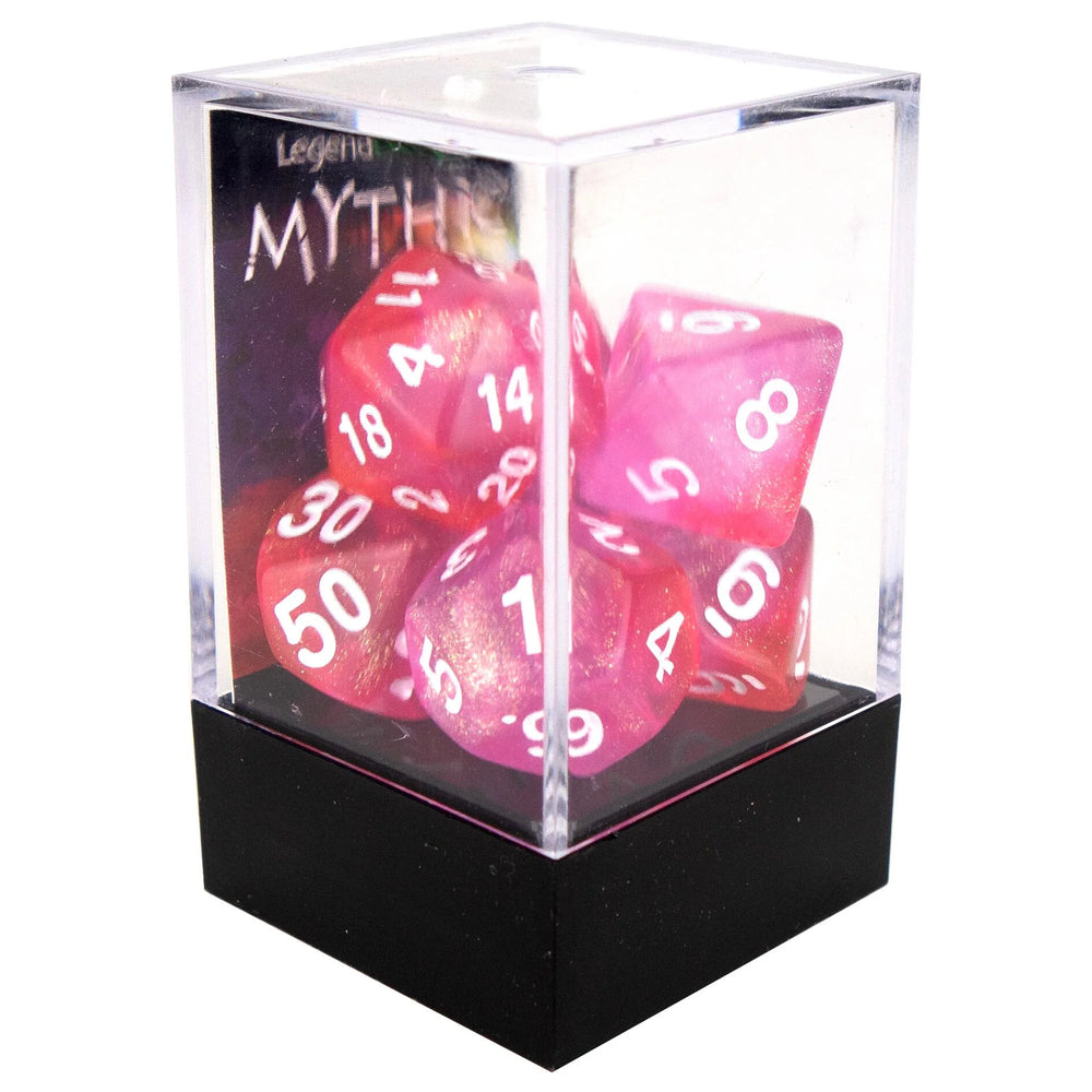 Legend Dice - Boxed Display - Poly Dice Set - Mythic - Pink Bunny