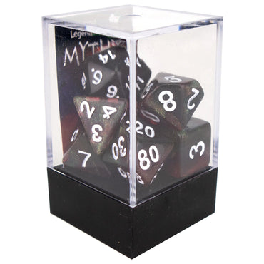 Legend Dice - Boxed Display - Poly Dice Set - Mythic - Jumping Flame