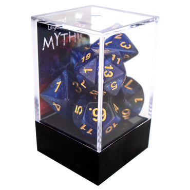 Legend Dice - Boxed Display - Poly Dice Set - Mythic - Galaxy Blue