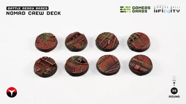 Nomad Crew Deck Round 25mm (8x) - Gamers Grass