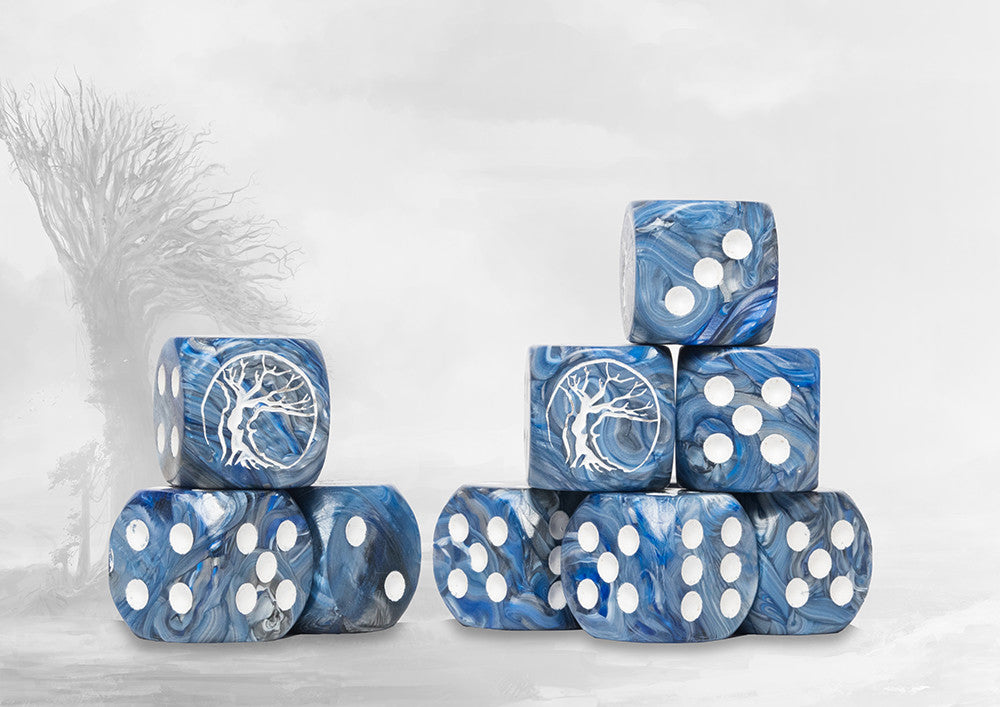 Nords Logo on Teal Marbled Dice - Conquest