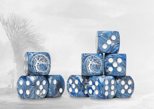 Nords Logo on Teal Marbled Dice - Conquest