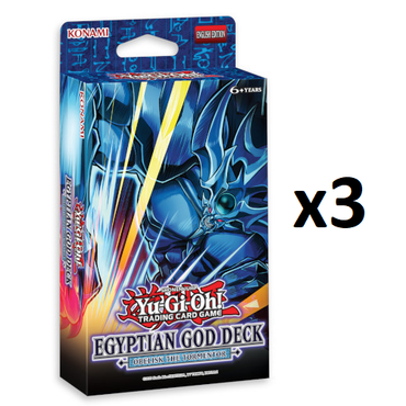3x Yu-Gi-Oh! - Egyptian God Obelisk The Tormentor Reprint Unlimited Edition Structure Deck
