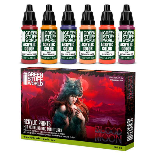 Green Stuff World: Paint Set - Red / Blood Moon