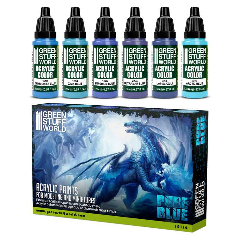 Green Stuff World: Paint Set - Pure Blue