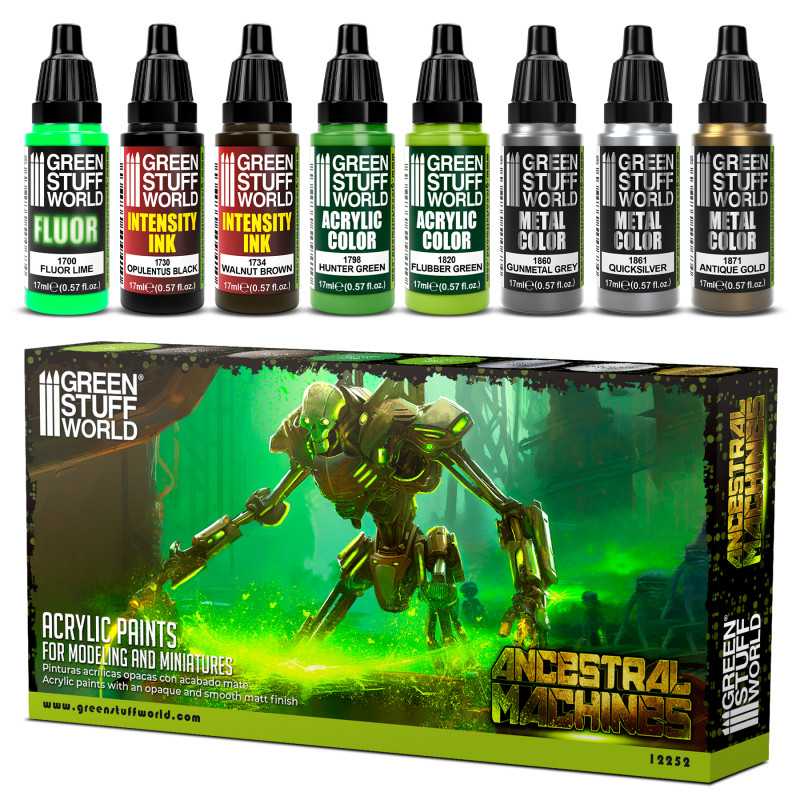 Green Stuff World Paint Set - Ancestral Machines