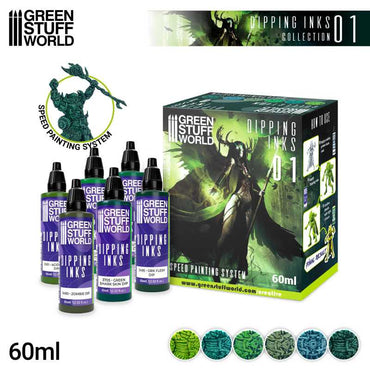 Green Stuff World Paint Set - Dipping collection 01