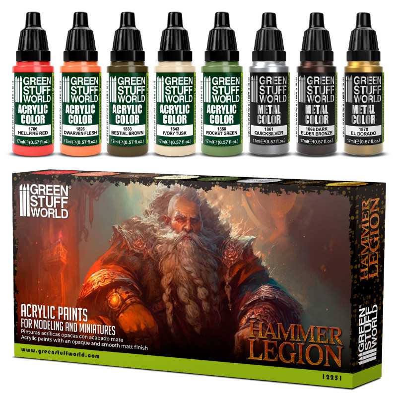 Green Stuff World Paint Set - Hammer Legion