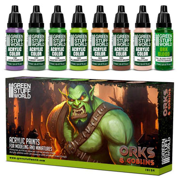 Green Stuff World: Paint Set - Orcs and Goblins