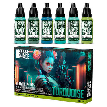 Green Stuff World Paint Set - Turquoise